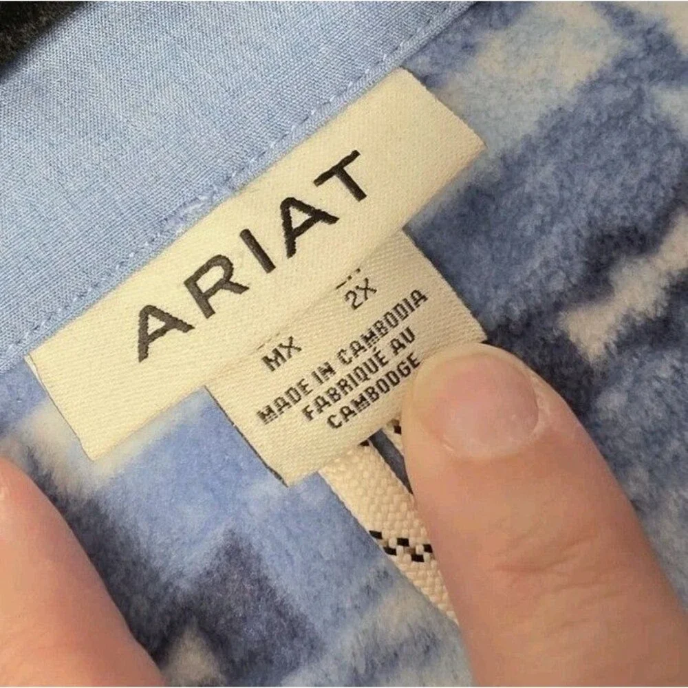 NWT Ariat Soft Shell Blue Vest Conceal Carry Plus Size 2X Vest